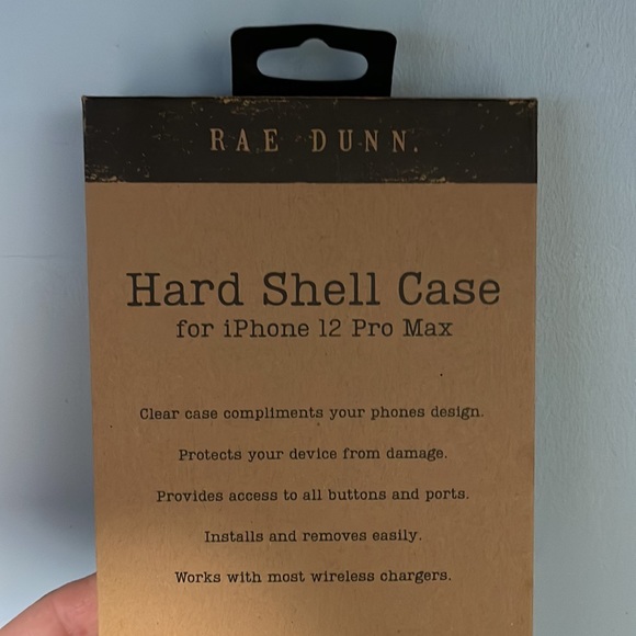 Rae Dunn LOVE Hard Shell clear case for iPhone 12 Pro Max - Picture 4 of 4